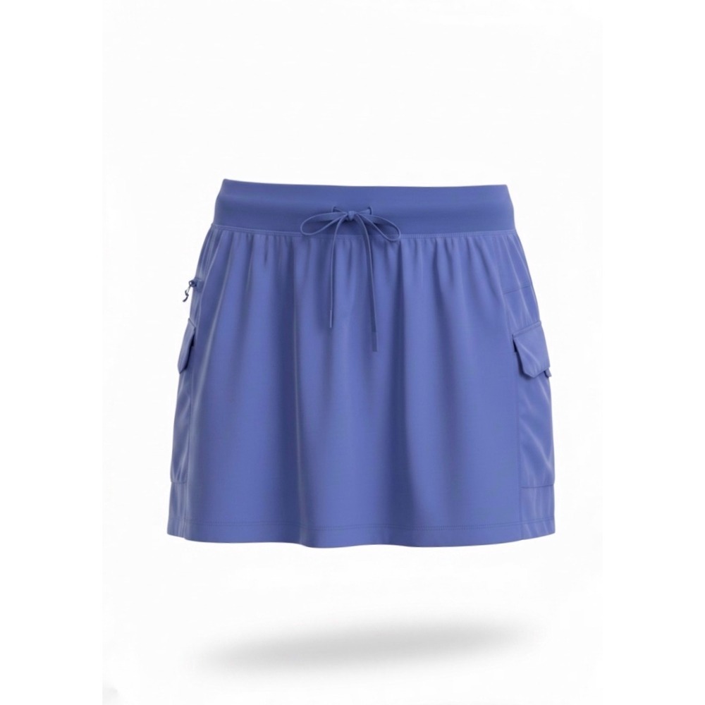 Gerry Womens Periwinkle Blue Active Cargo Skort XL Hiking Golf Utility Skirt